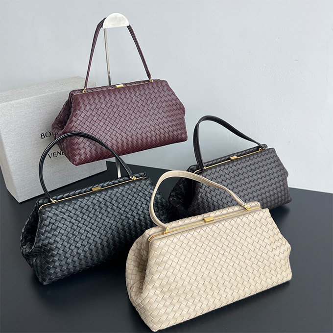 bottega veneta the 1998 intrecciato nappa leather frame top handle bag #868128